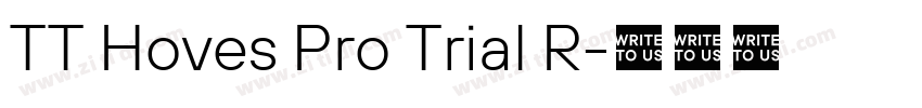 TT Hoves Pro Trial R字体转换